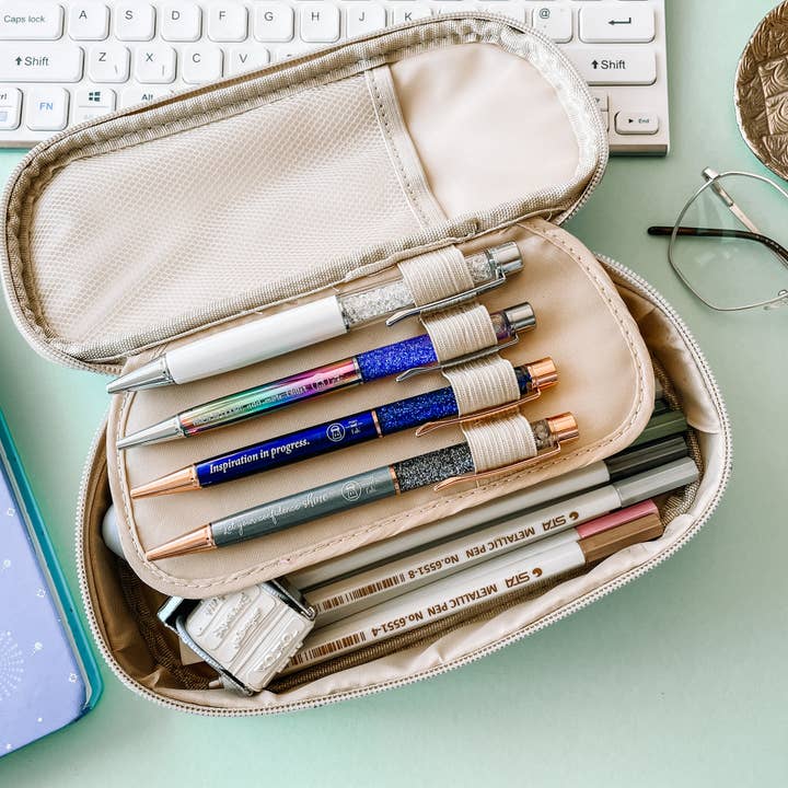 Pepper and Cute Stationery - Vente Étuis/trousses à crayons - Étui à crayons - Plus d'encre, moins de réflexion