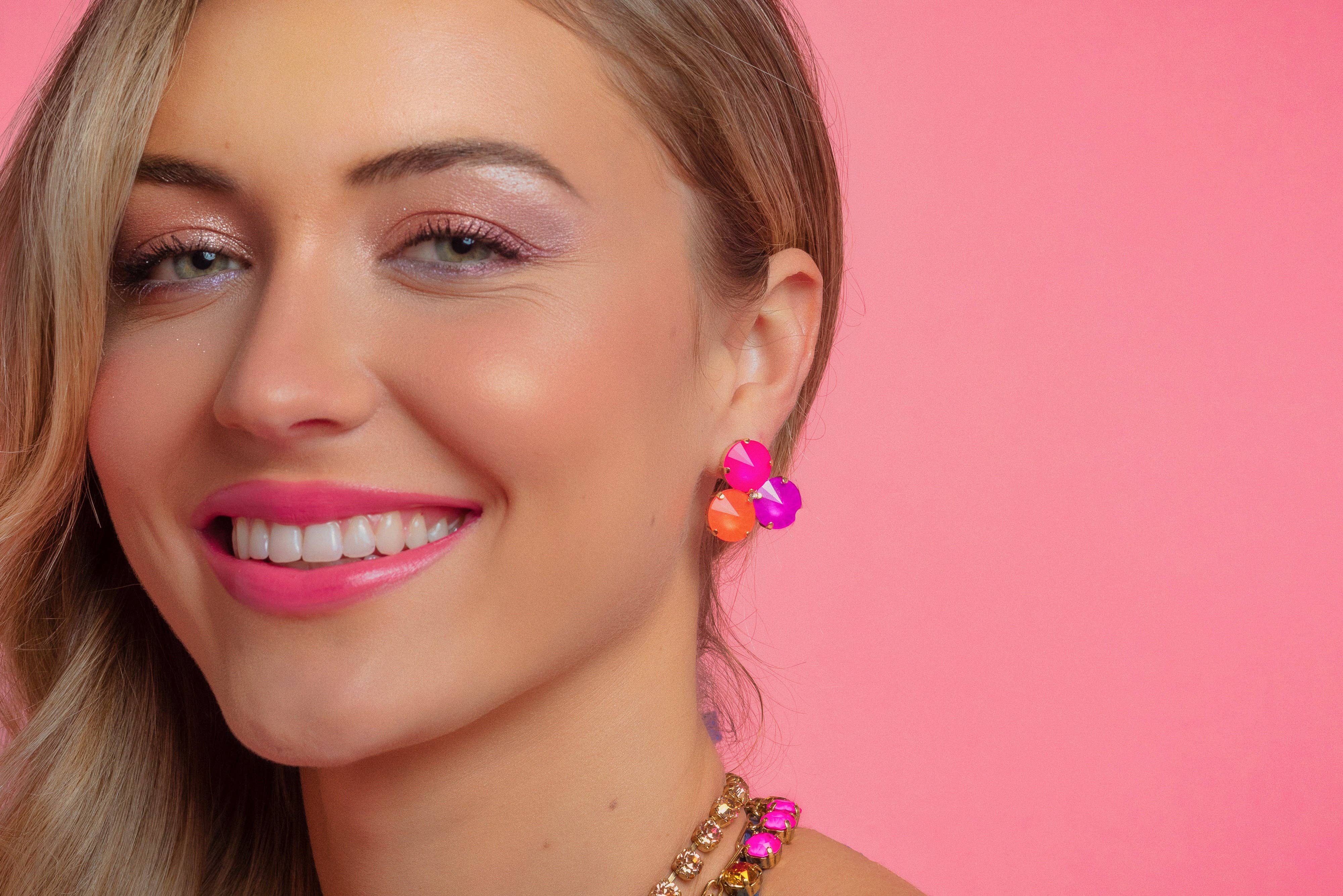TOVA - Wholesale Stud/Post Earrings - Reya Earrings in Neons3