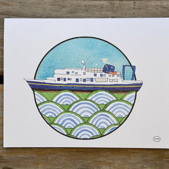 Russian Church Note Card for wholesale by Natasha Zahn Studio