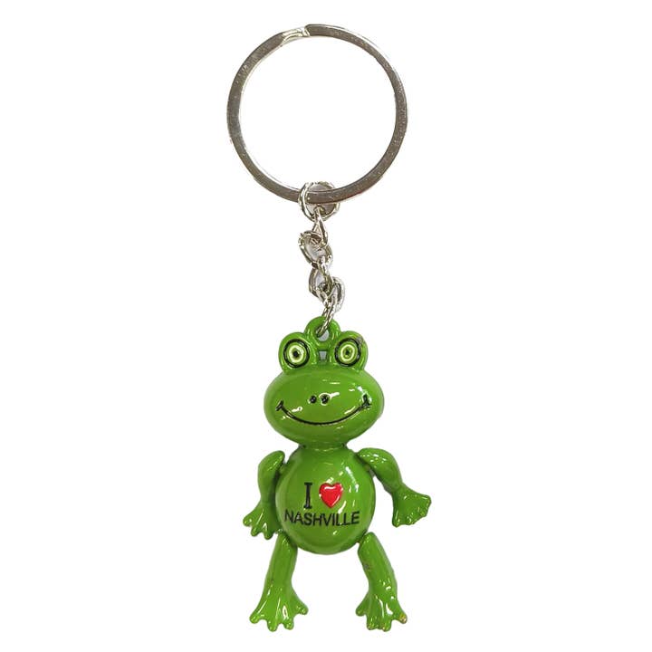 Nashville Keychain - Frog I Heart Nashville for wholesale by MID-SOUTH PRODUCTS