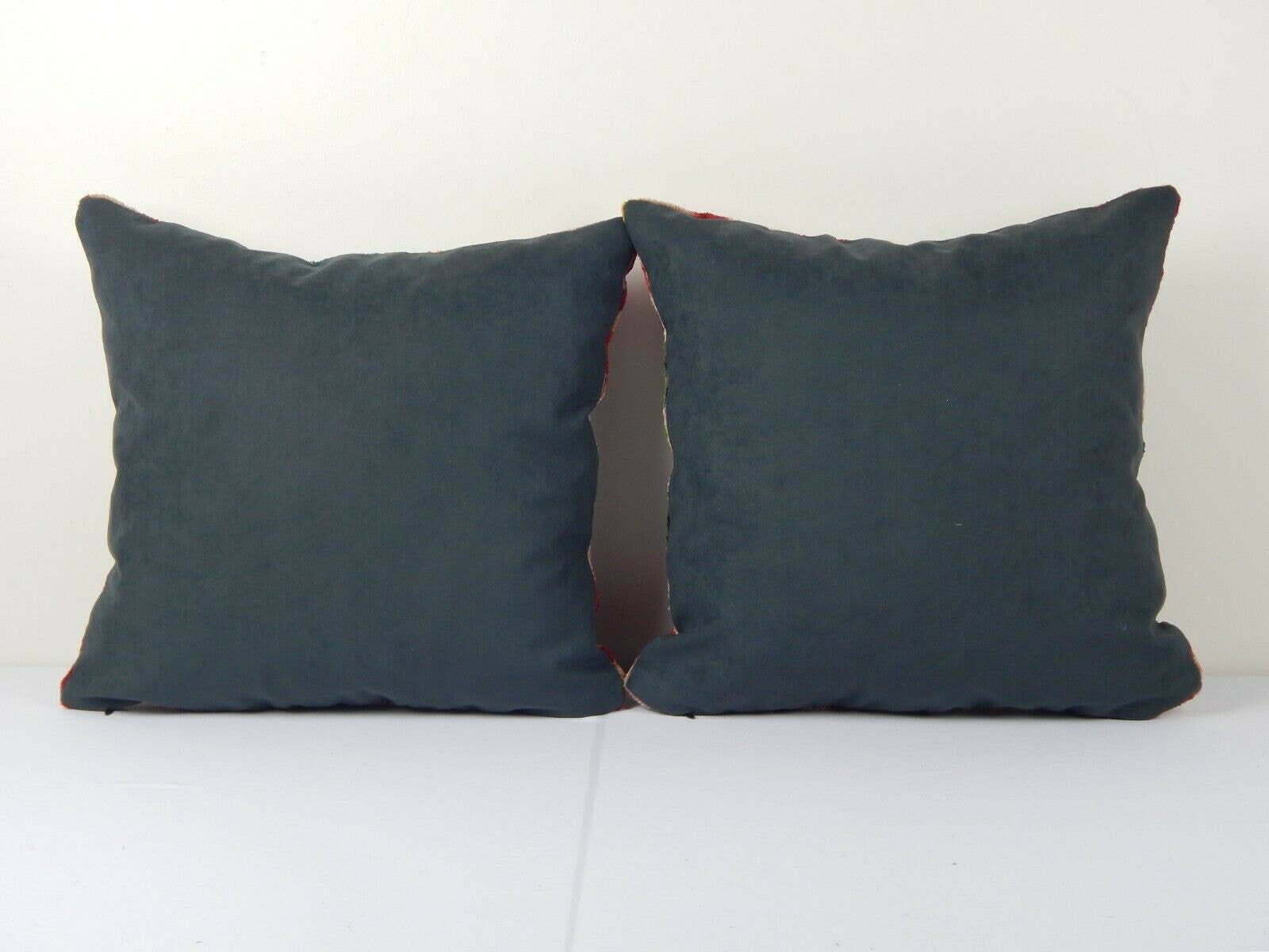 Vintage Pillows Store - Vendita all'ingrosso Fodera cuscino decorativo - Cuscino Ikat - Fodera per cuscino in velluto di seta - Set etnico6