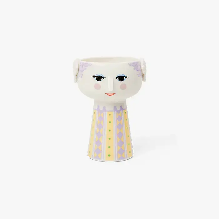 Danish Design Collective - Wholesale Vase - Bjørn Wiinblad - Eva - Long Base Ceramic 3D Plant Pot / Vase10