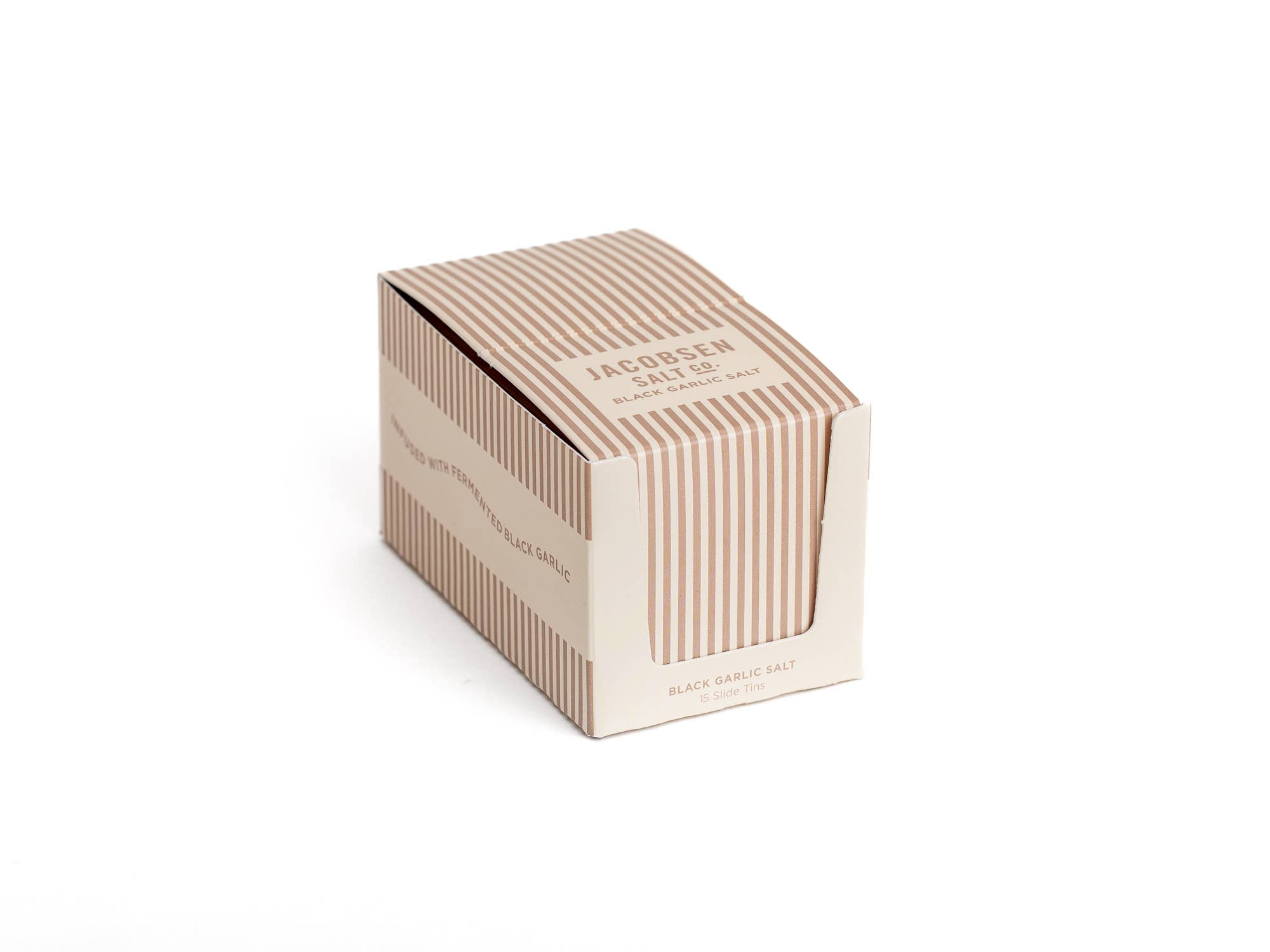 Jacobsen Salt Co. - Wholesale Salt - Infused Black Garlic Sea Salt Slide Tin4