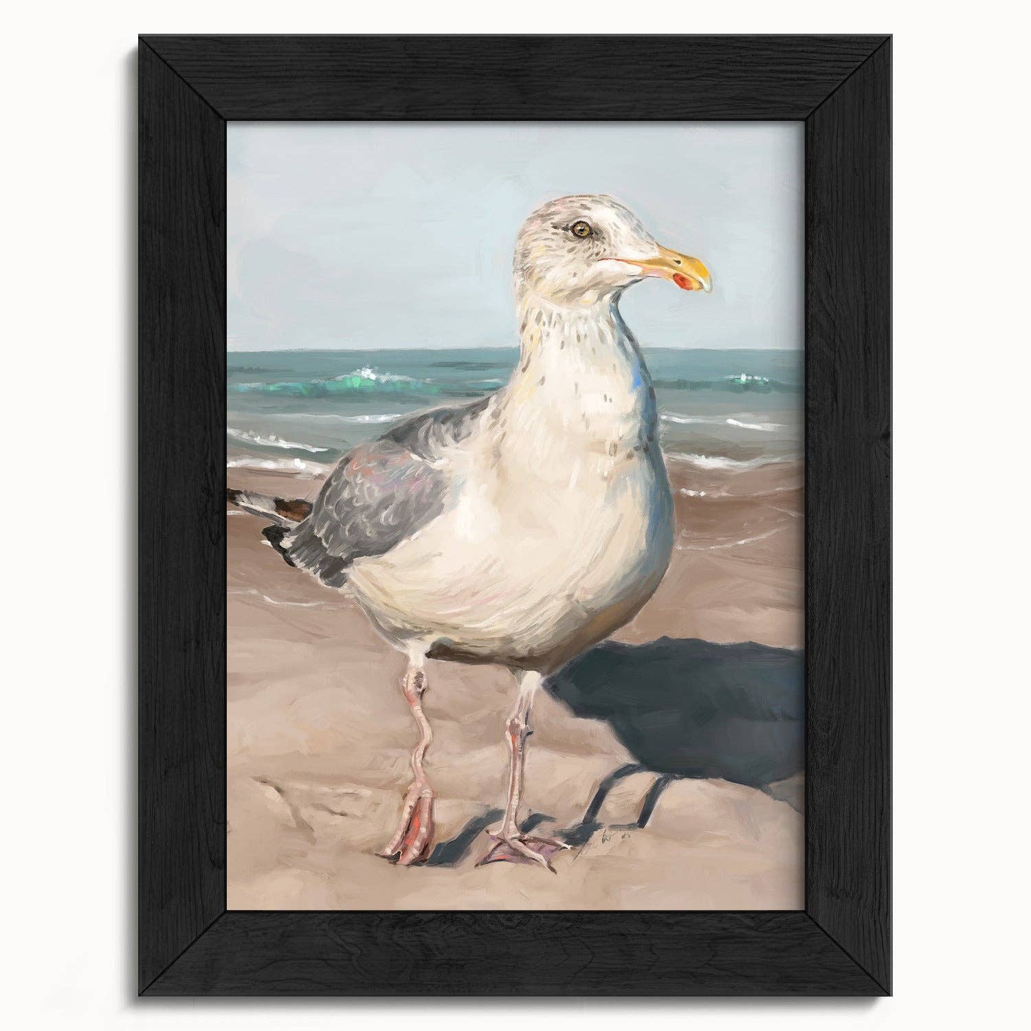 The Ugly Cat Studio - Wholesale Art Print - Seagull with Wobbly Leg Fine Art Print6
