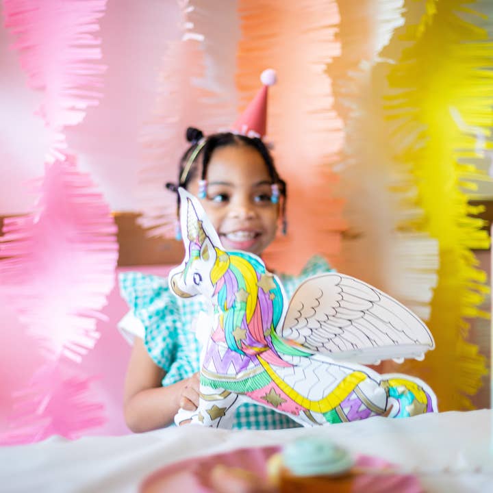 ARA-CREATIVE - Wholesale Inflatable Toy - Kids & Baby - Color-In Inflatable Pack – 8 Giant Unicorns