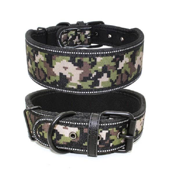 2-inch green sturdy collar for large dog for wholesale by La boite à Penny