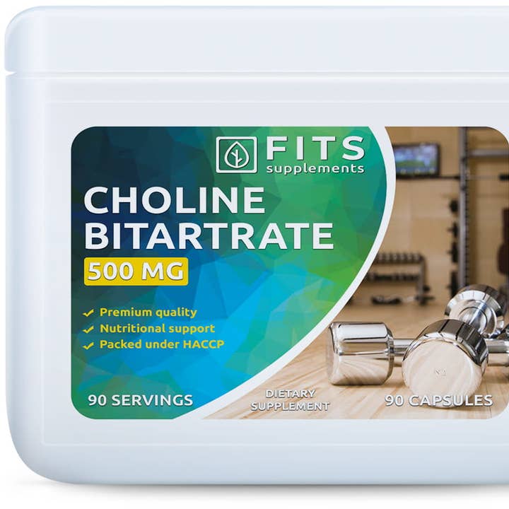 Choline Bitartrate 500mg 90 capsules for wholesale by FITS