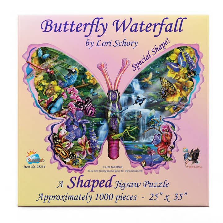 SunsOut - Wholesale Puzzle - Adult - 0707 Butterfly Waterfall Puzzle