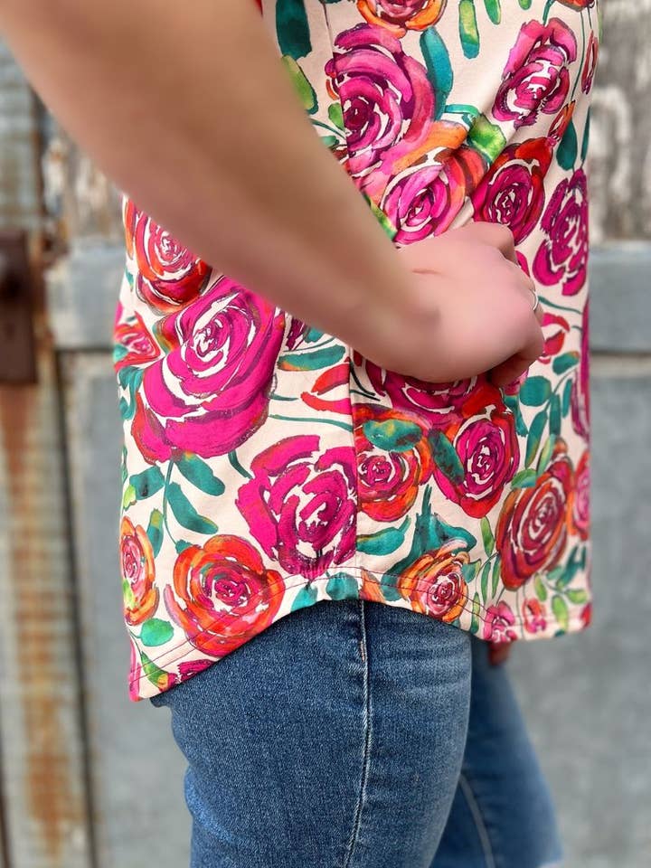 Sterling Kreek - Vente Tunique – femme - Haut "Fleuris là où tu es planté"