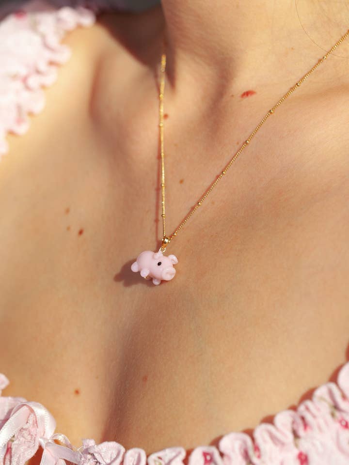 Piglet Necklace for wholesale by Picnic Blanket