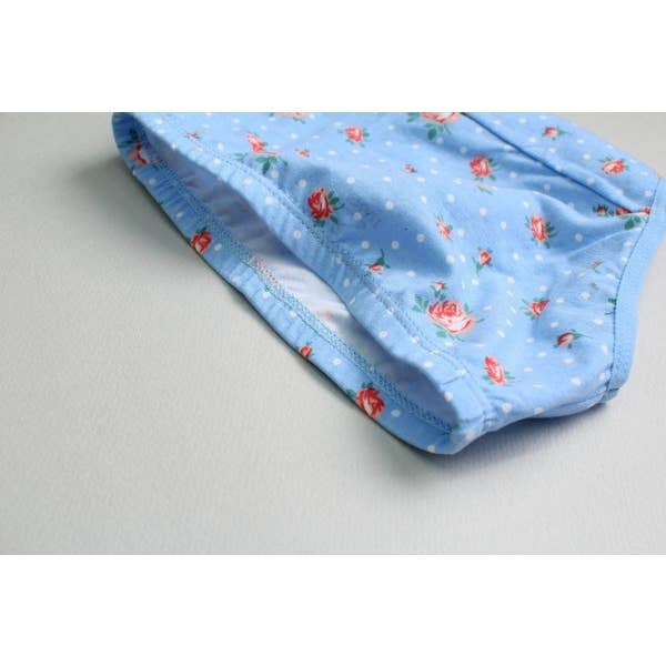 Red Flower Garden Girls Bikini Briefs 3 Pack Underwear for wholesale on Faire