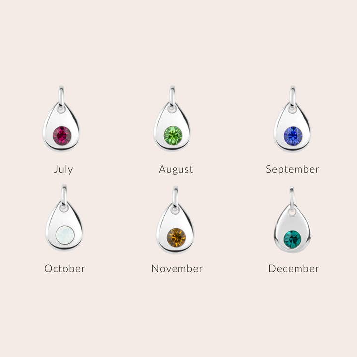 Skylos Collective - Wholesale Pet Collar Charm - Cat/Dog - Sterling silver birthstone collar charm18