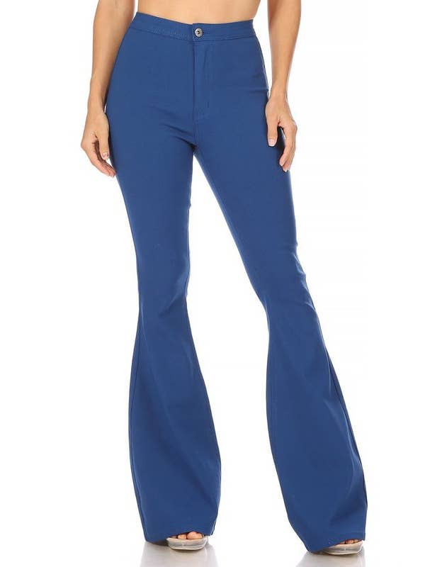 Boswell - Venta al por mayor Pantalones - Mujer - Pantalones acampanados lisos13