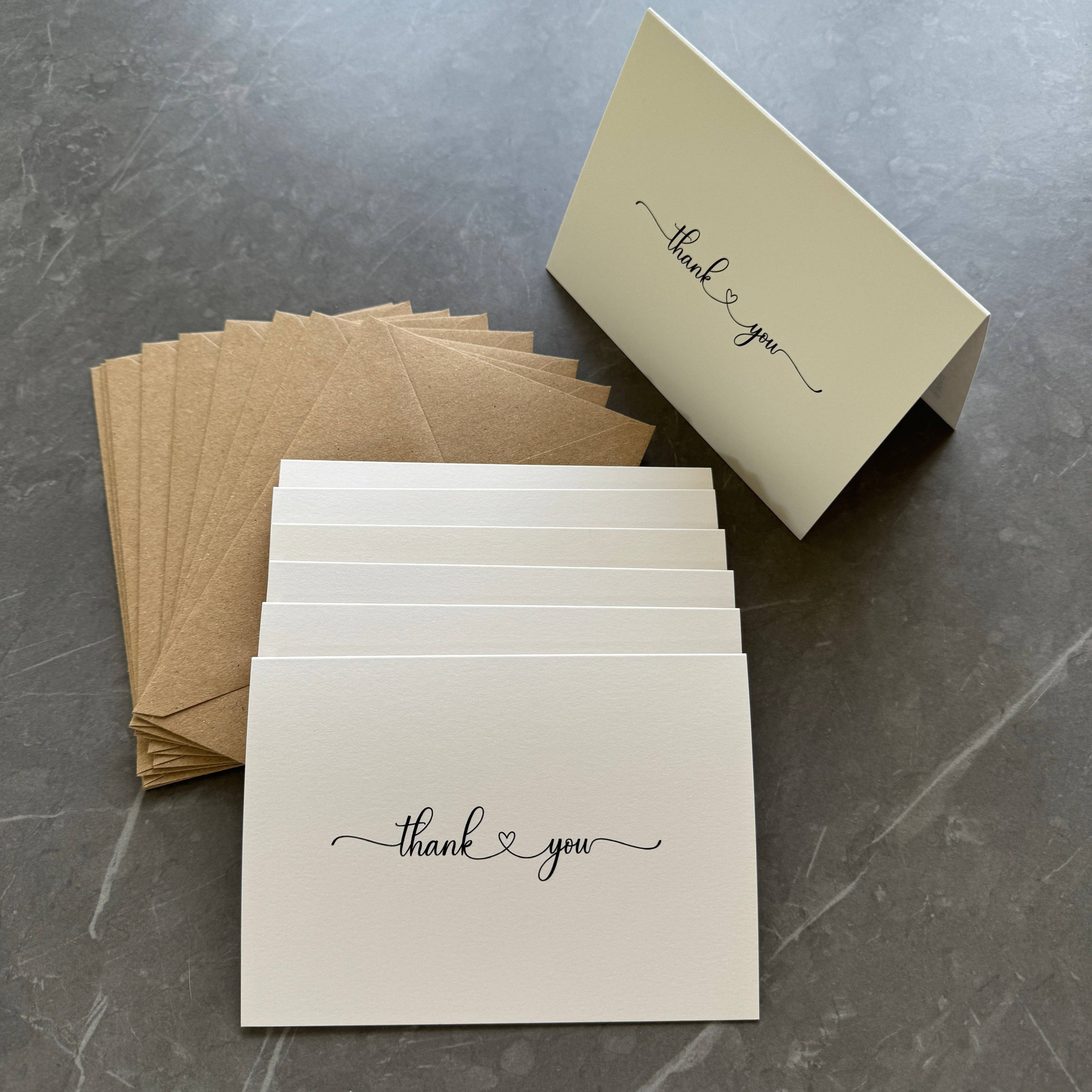 Tall Order - Venta al por mayor Conjunto de papelería y tarjetas - Conjunto de Tarjetas de Agradecimiento Minimalistas y Elegantes, Agradecimientos de Boda4