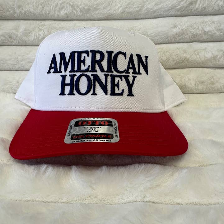 Mainstream Merch - Wholesale Trucker Hat - Unisex - AMERICAN HONEY puff embroidered snapback hat6