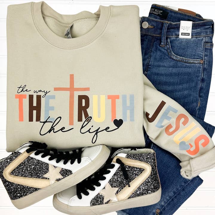 Felpa Gildan La Via La Verità La Vita per la vendita all'ingrosso da parte di Nikkilynn Wholesale