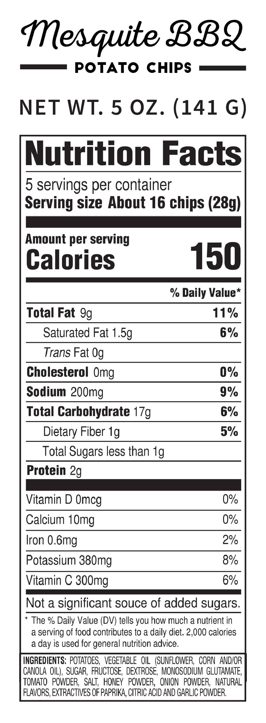 Pop Daddy Snacks - Wholesale Chips - Mesquite BBQ Kettle Cooked Potato Chips 5.0 oz2