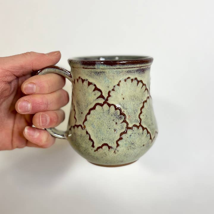 KF Stoneware - Venta al por mayor Taza - Taza de cerámica artesanal con borde festoneado - 530 ml15