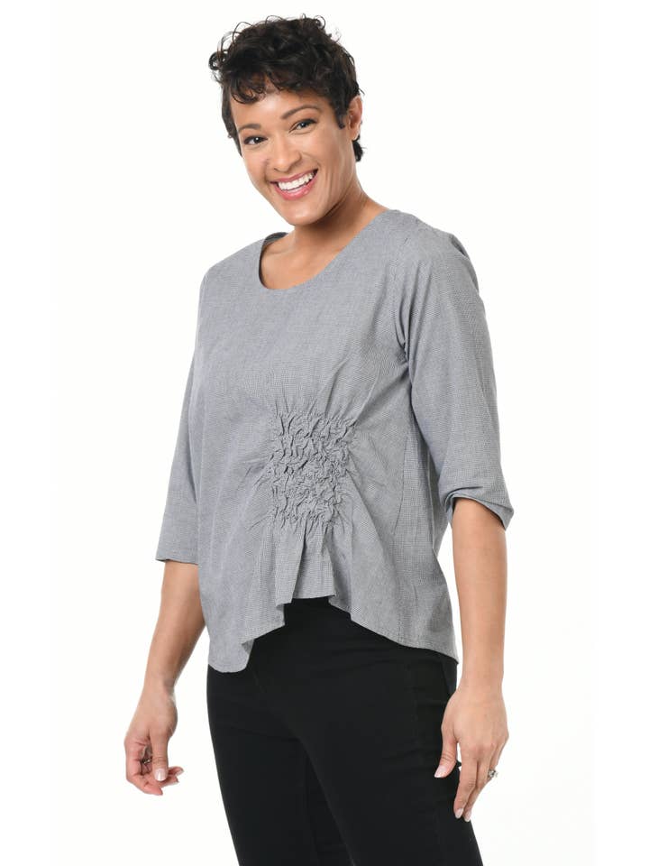 Tulip Clothing - Wholesale Blouse - Women's - CV365 Olga in Camden Check