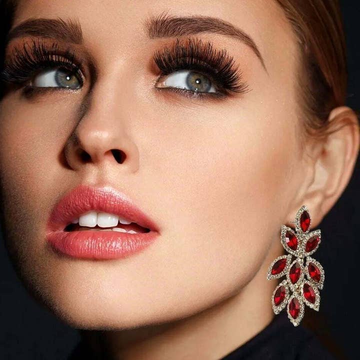 Marquise Chandelier Rhinestone Earrings for wholesale by Diacly