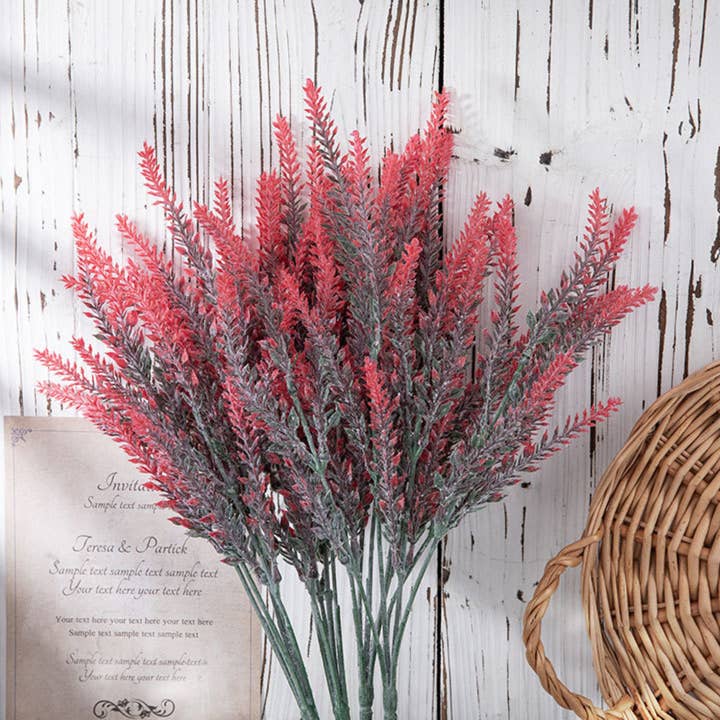 Angel Isabella - Wholesale Artificial Flowers - 14" Artificial Frosted Lavender bush