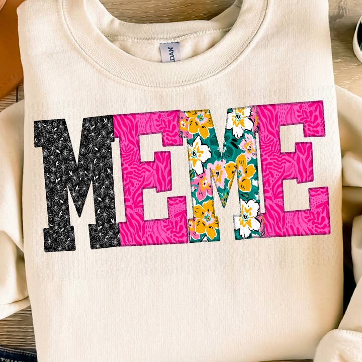 Meme Overlock Bright DTF Transfer per la vendita all'ingrosso da parte di K and M Designs