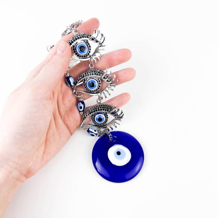 Evil Eye wandkleed 10"H, 2"W voor wholesale door GREENROOTS USA LLC