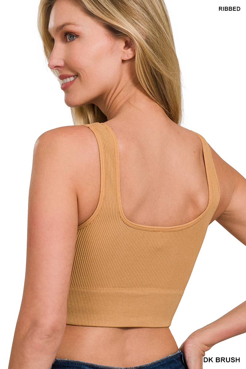 Vanilla Monkey - Vente Débardeur – femme - Débardeur court côtelé à col carré8