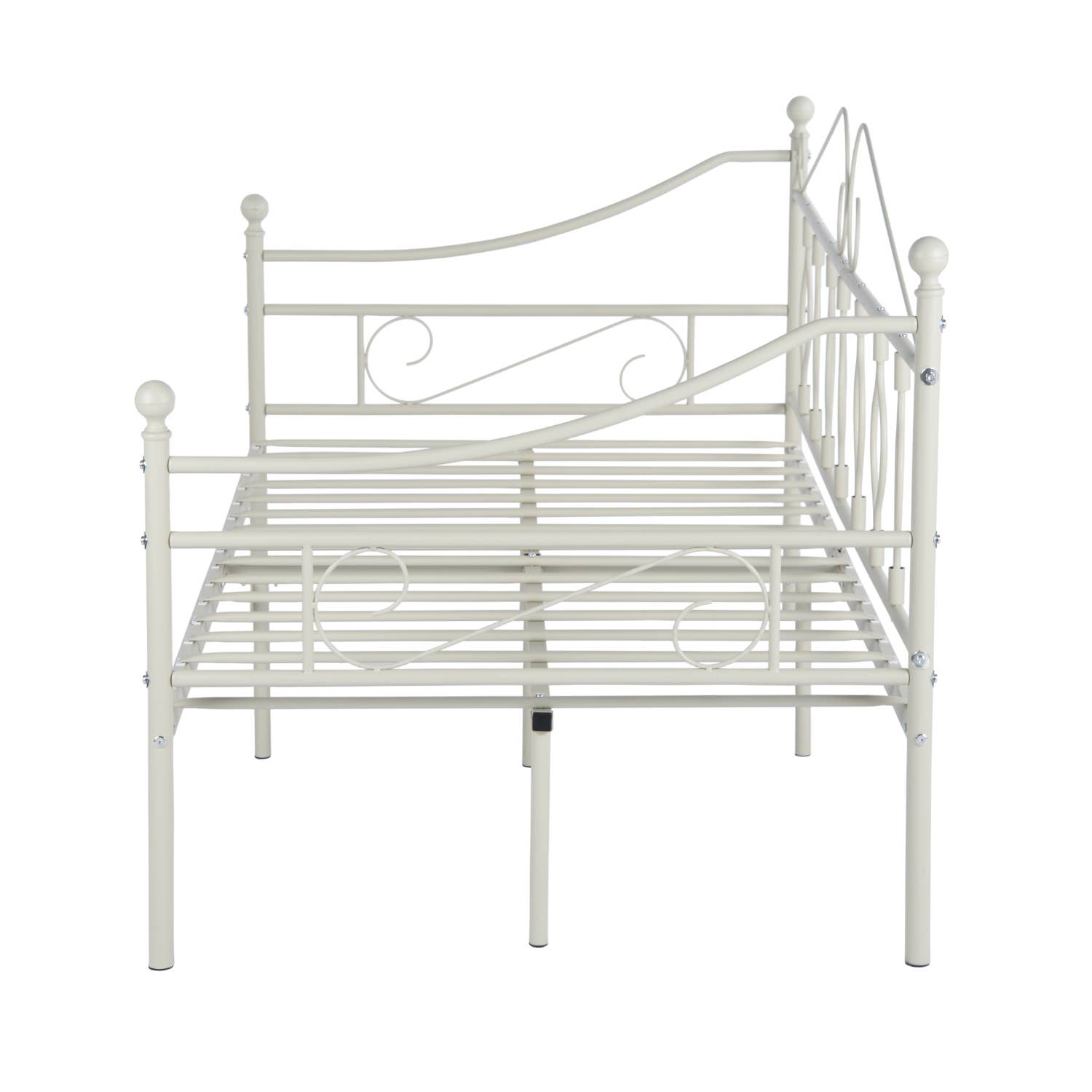 HOMYCASA DESIGN INC - Wholesale Bed - Twin Daybed Metal Platform Bed Frame SofaBed with Metal Slat22