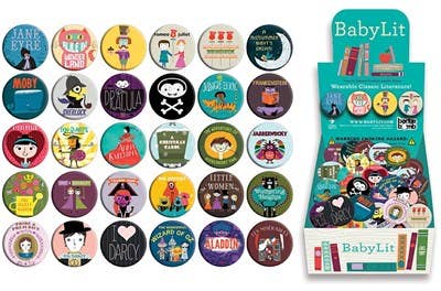 Gibbs Smith - Wholesale Lapel Pin/Button - BabyLit Button Box (counter display)0