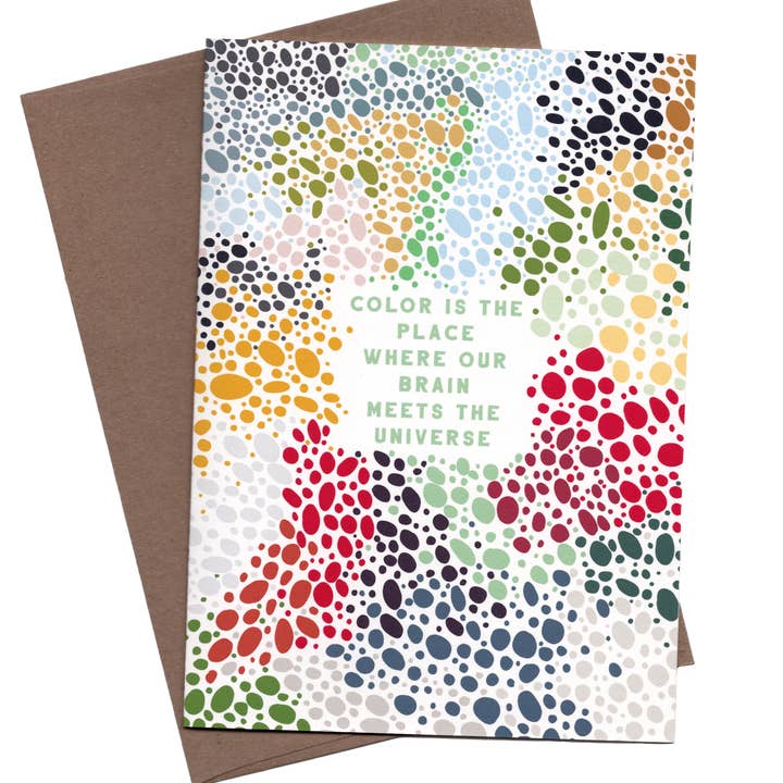 Cezanne Palette Quote Card for wholesale by Hello Little Milly