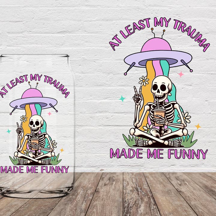 I det mindste gjorde mit traume mig sjov 4" UV DTF for engroshandel hos Anthroverse