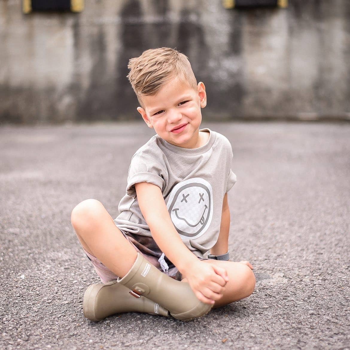 Urban Pines - Wholesale Screen Printed T-Shirt - Kids - Smiley2