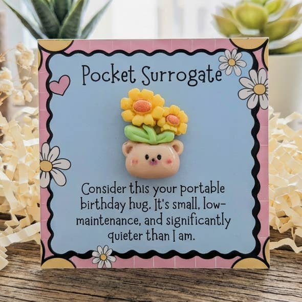 Birthday Pocket Hug Emotional Support Card Keepsake Token for wholesale by Pocket Hugs Co