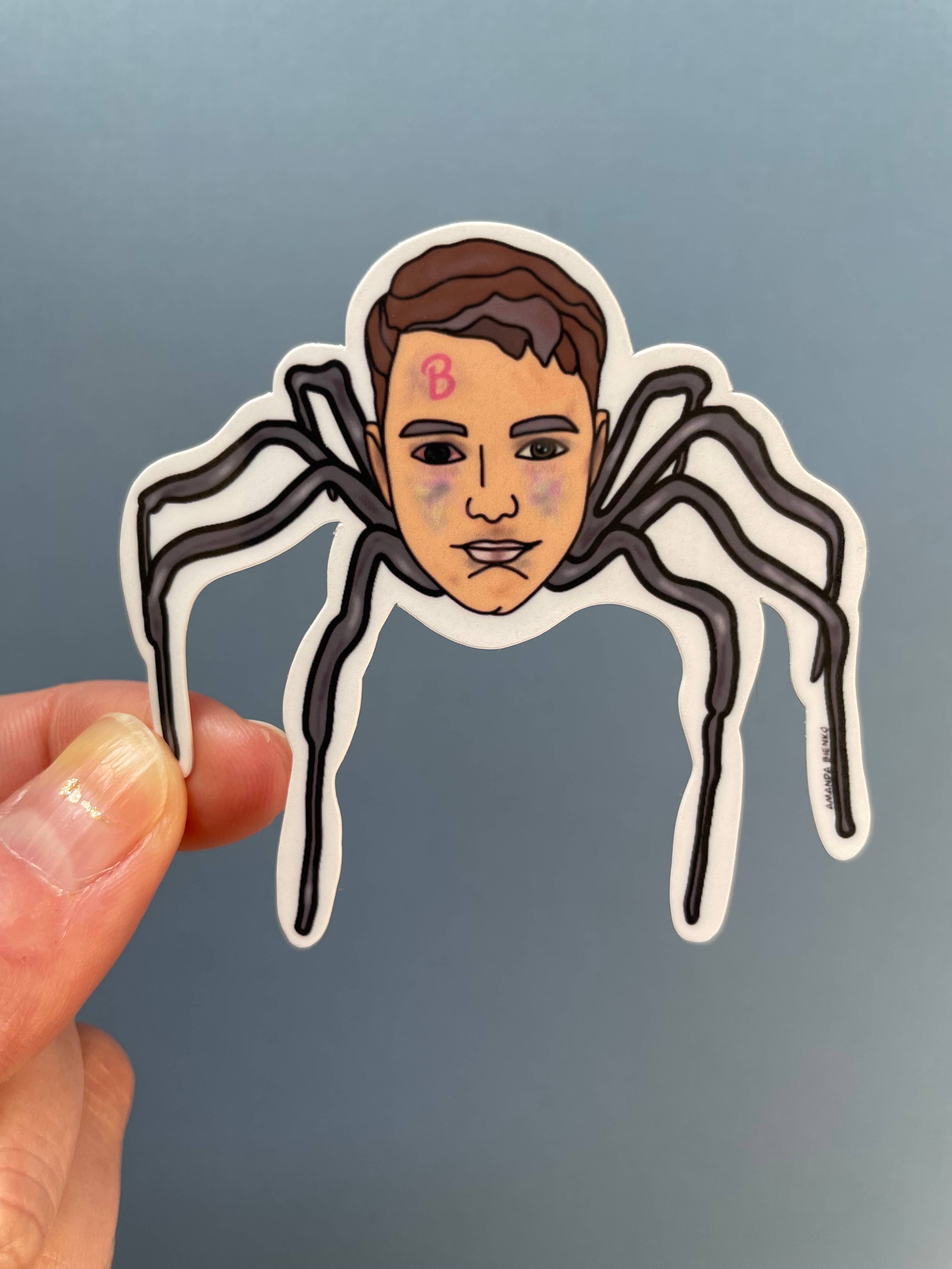 A.J.B- art goodies - Vente Autocollant - Autocollant/aimant Barbie Ken Doll Robot Spider Horror Oddity