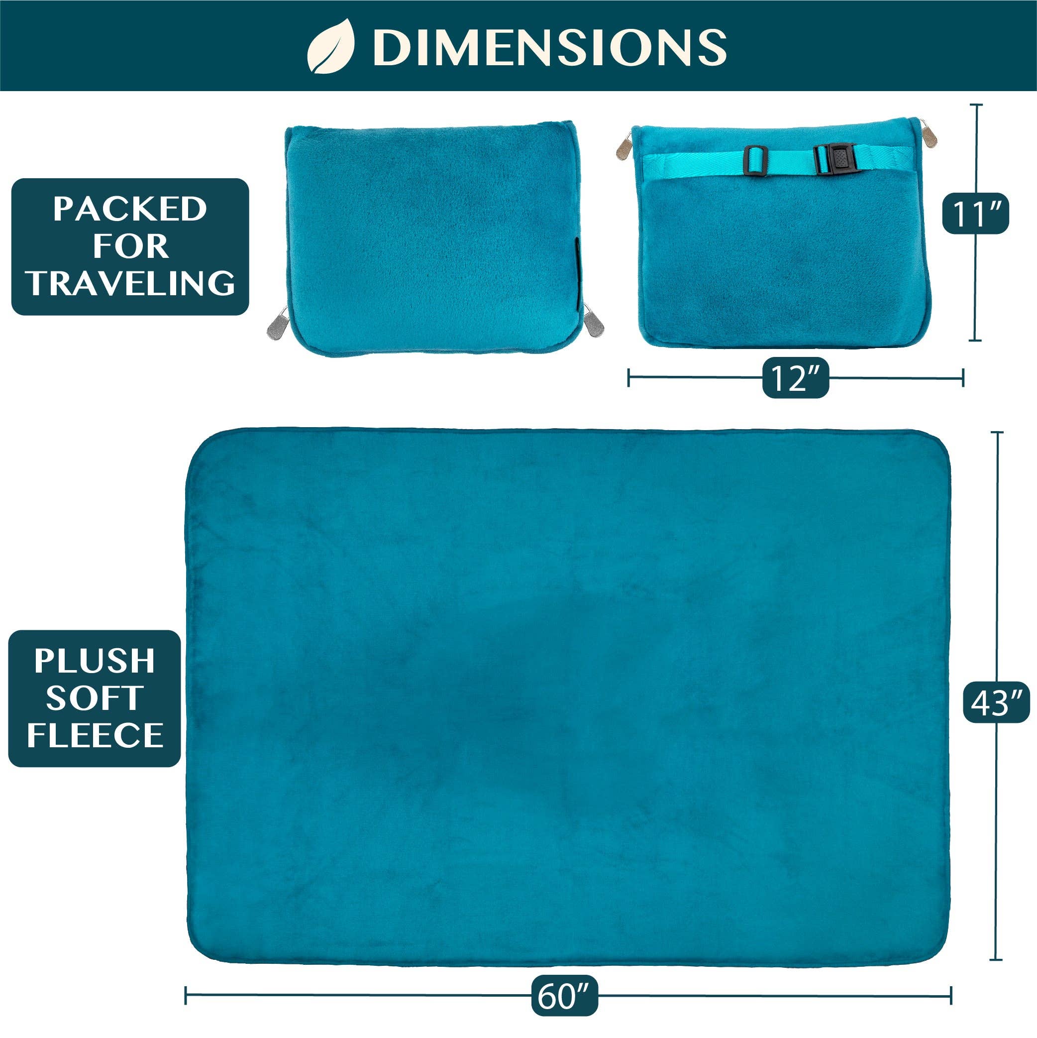 Pavilia - Venta al por mayor Mantas de viaje - Manta de viaje de felpa premium con almohada5