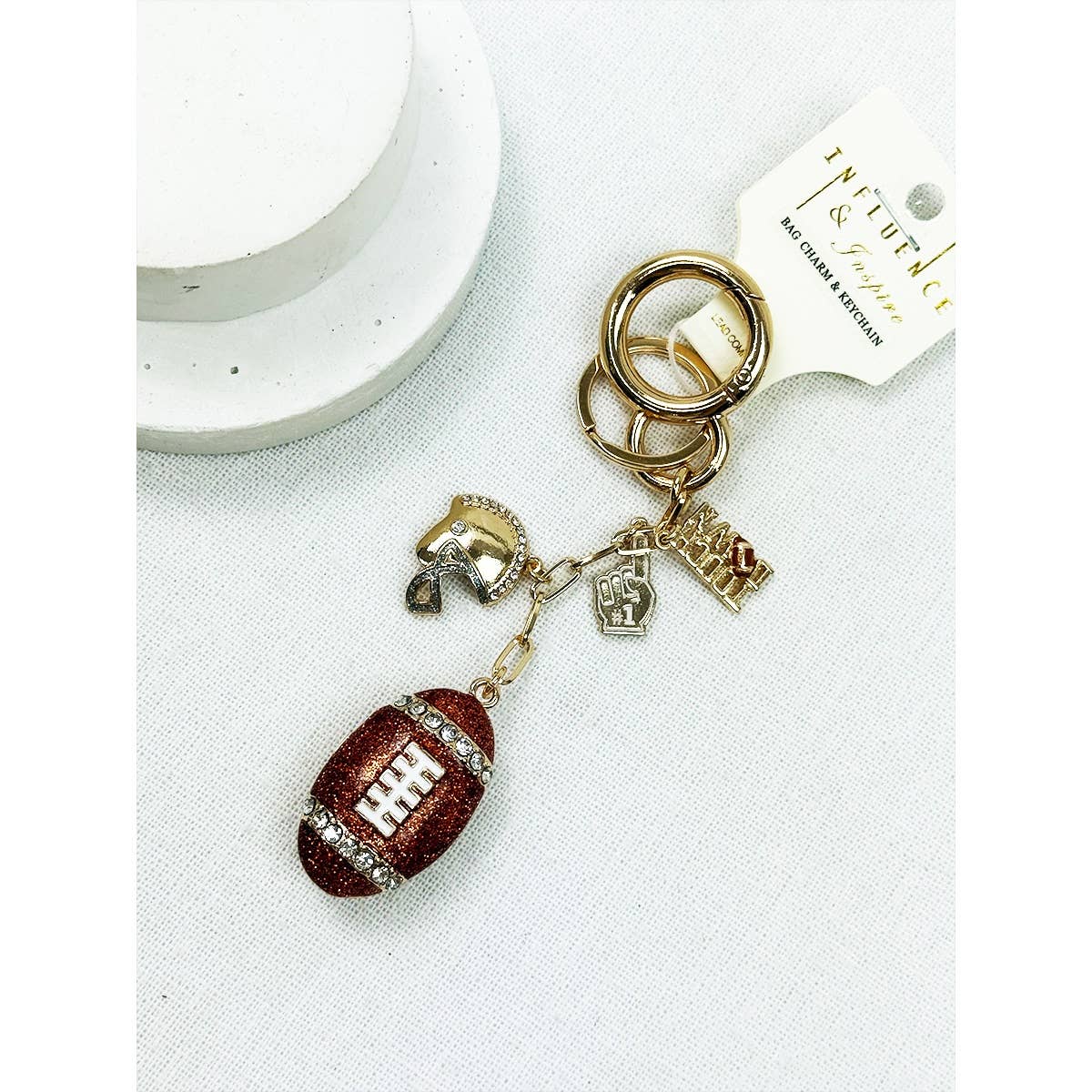 FOOTBALL Porte-clés et breloque de sac sur le thème du football en vente sur Faire2