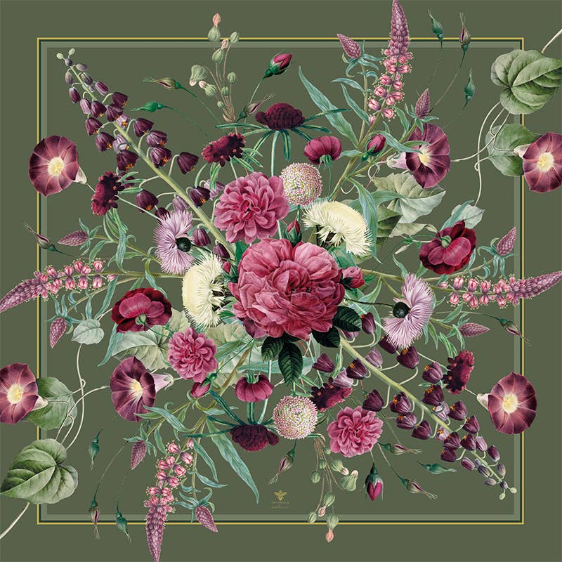 Koustrupco - Wholesale Scarf - Women's - Silk scarf - Blossom Garden - 50 x 50 cm4