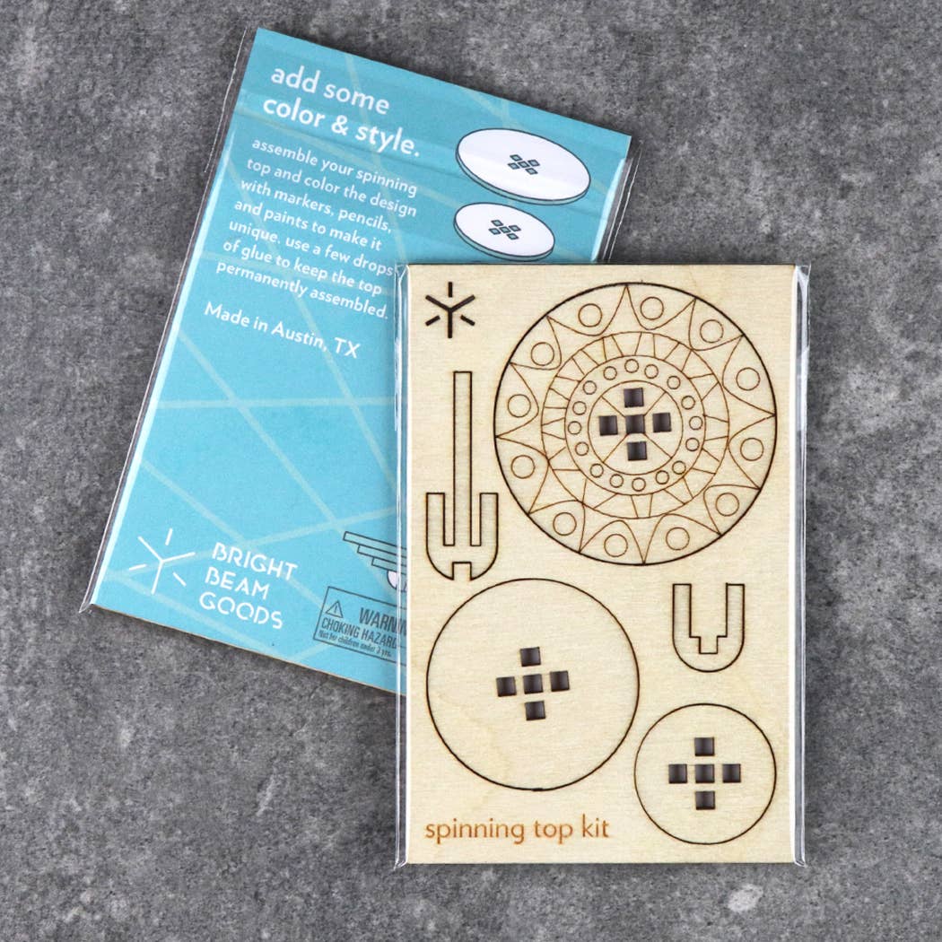 Bright Beam Goods - Wholesale DIY Craft Kit - Geometric Spinning Top Kit0