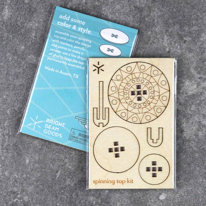 Bright Beam Goods - Wholesale DIY Craft Kit - Geometric Spinning Top Kit