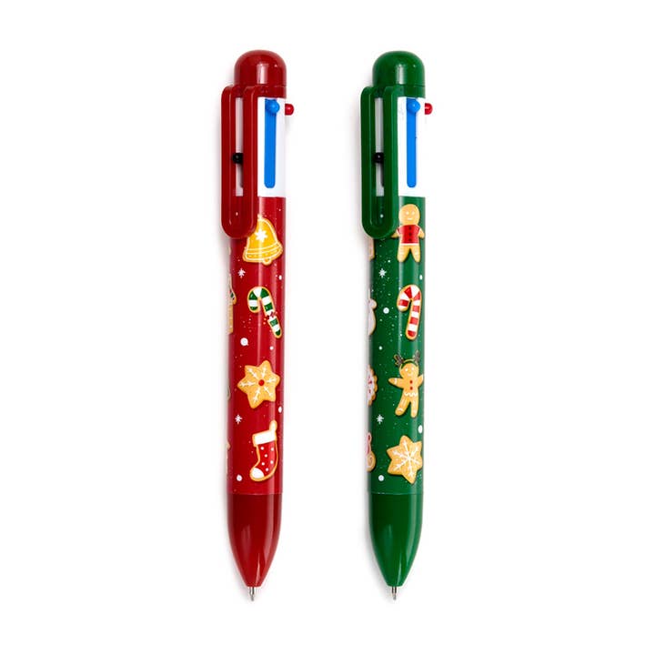 Puckator Ltd - Wholesale Pen - Christmas Baker Street Multi Colour Pen (6 Colours)1