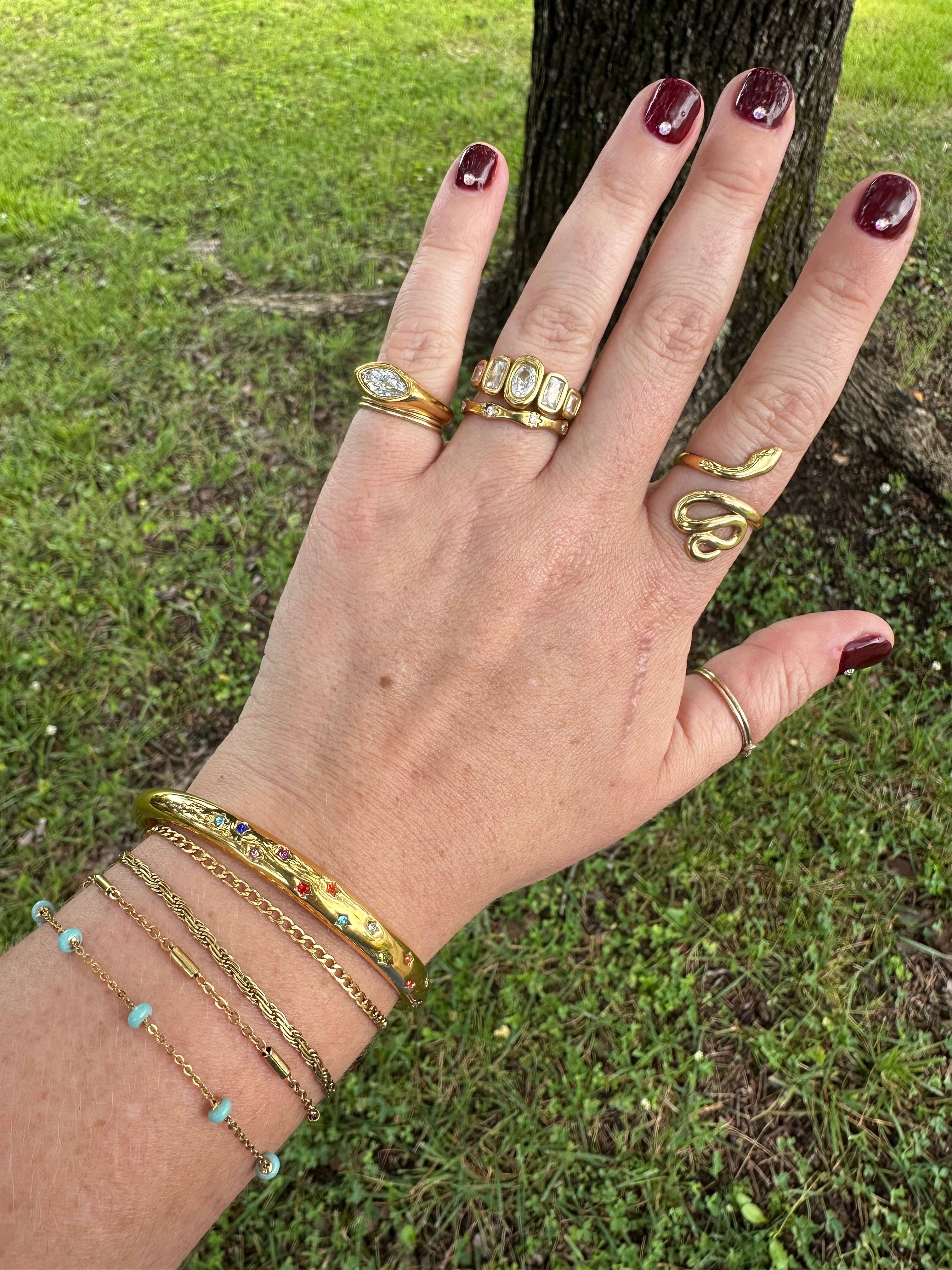 DRIP JEWELRY - Wholesale Bangle Bracelet - Star Pride Bangle1