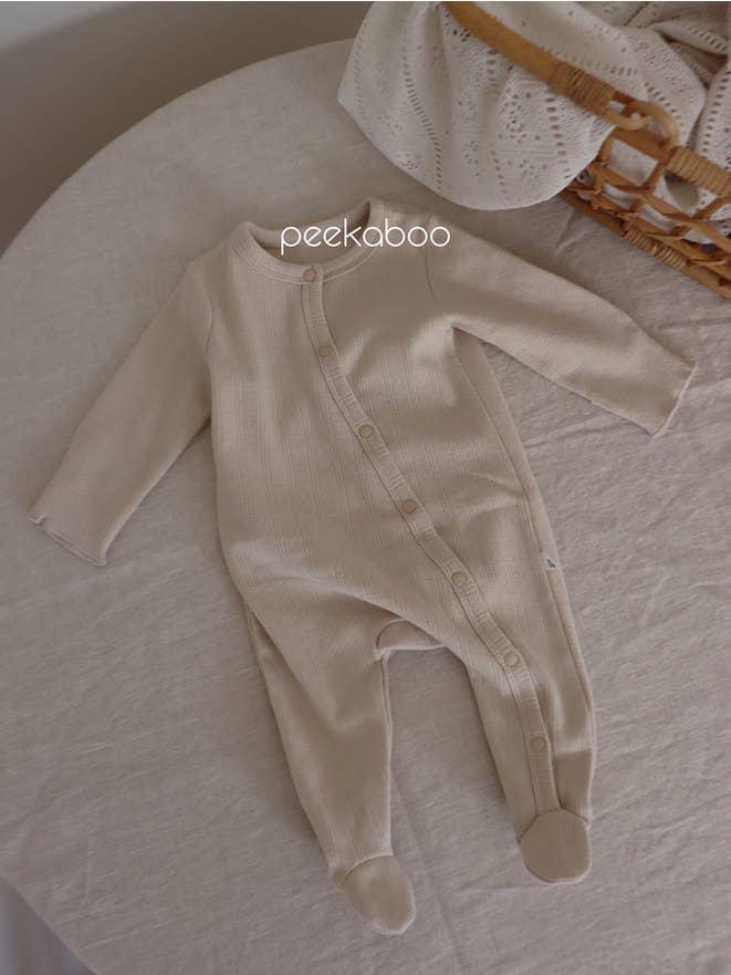 peekaboo - Vente Barboteuse – bébé - Barboteuse à manches longues à œillets en coton pour nouveau-né F/W2