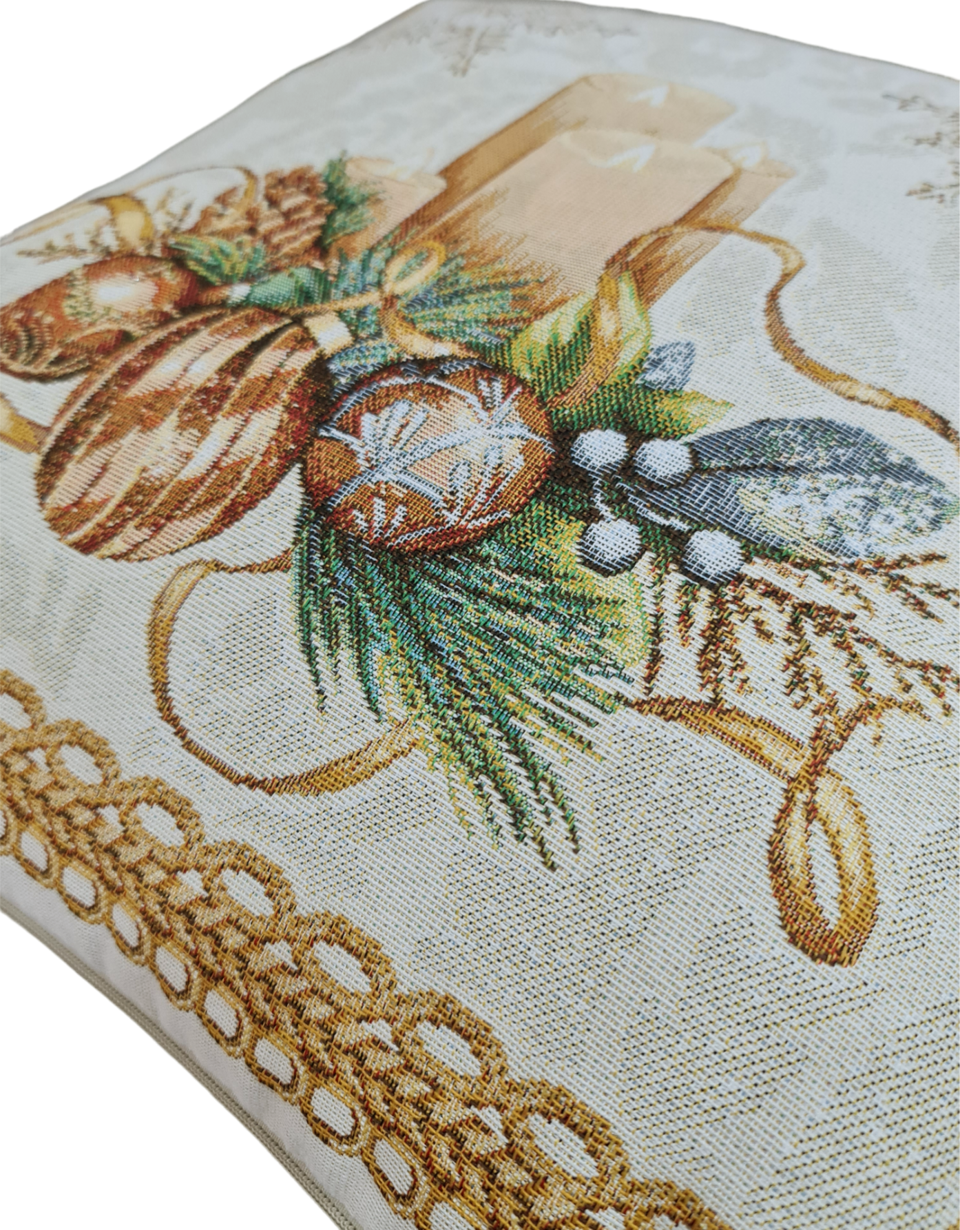 Lunaria Lab – Almofada decorativa/de sofá por atacado – Capa de almofada de Natal com vela1