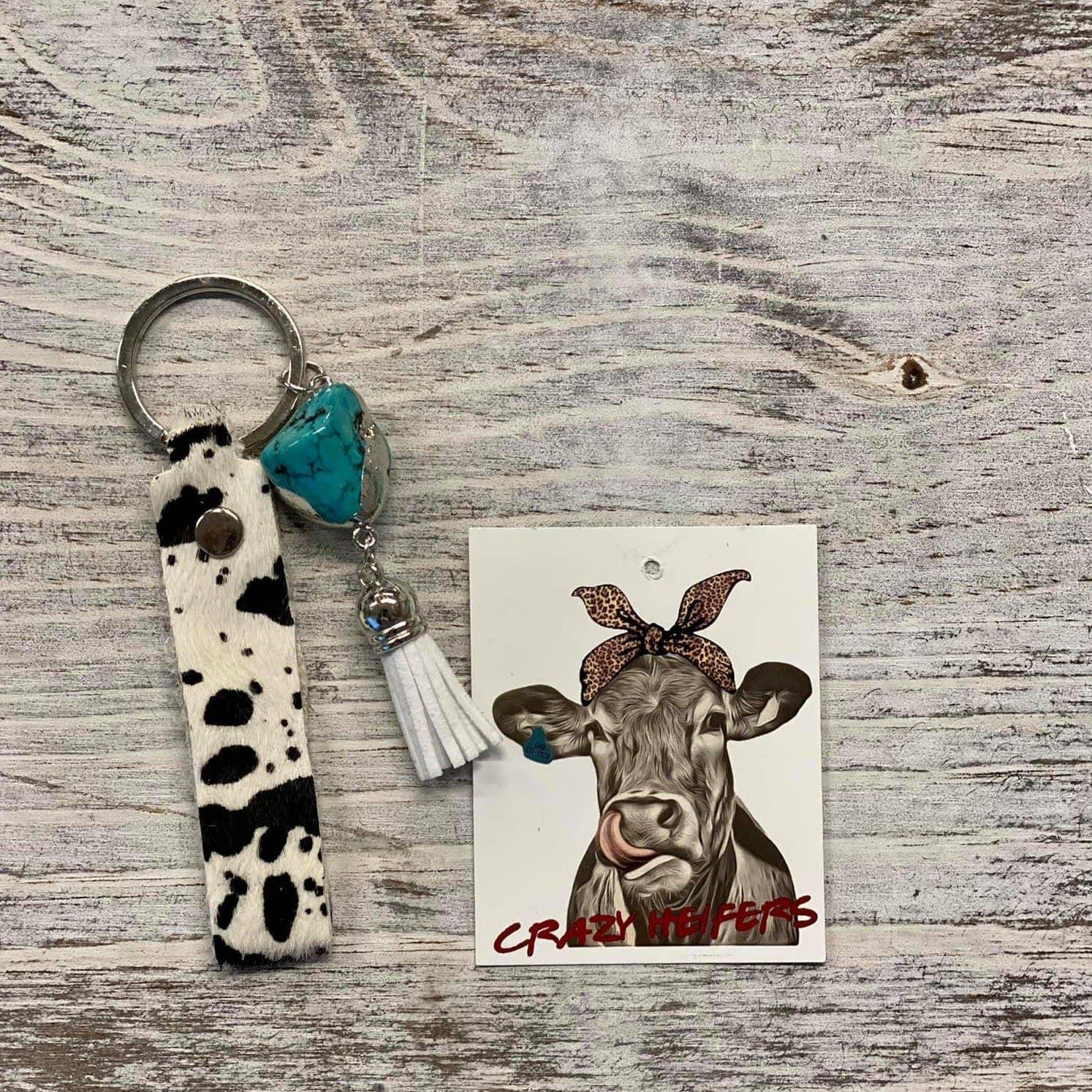 Crazy Heifers Wholesale - Wholesale Sleutelhanger - Dames - Koeienhuid sleutelhanger3