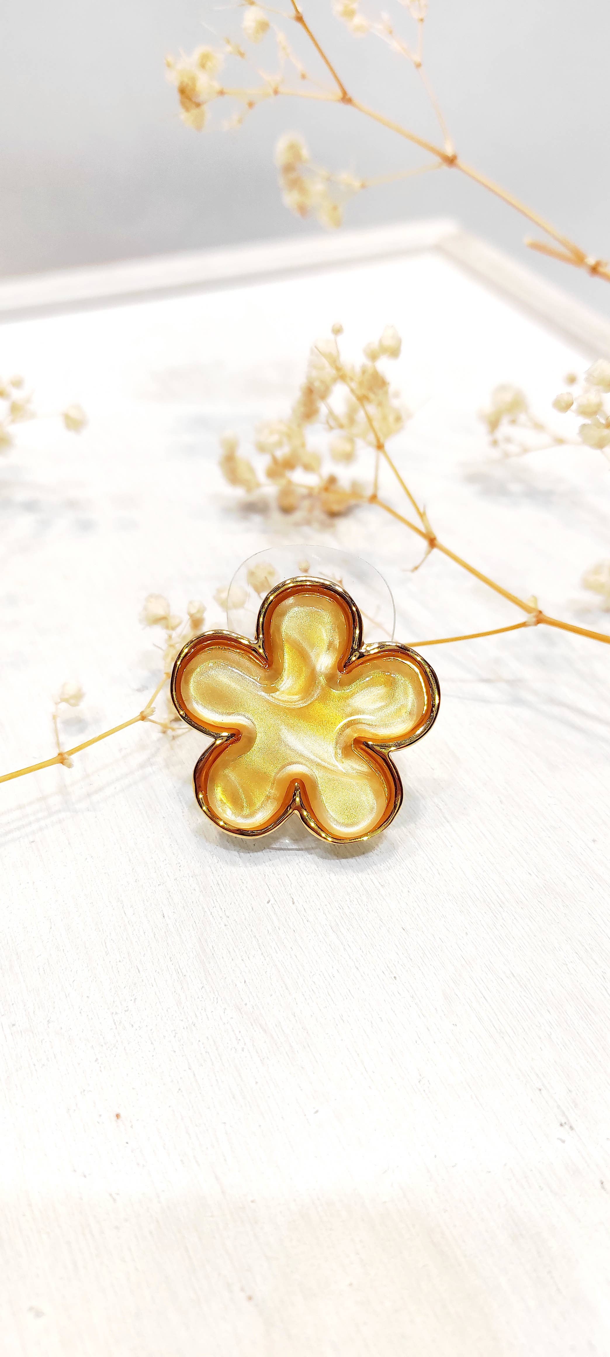 LOLO & YAYA - Wholesale Band/gestapelde ring - Ring met bloem Selena2