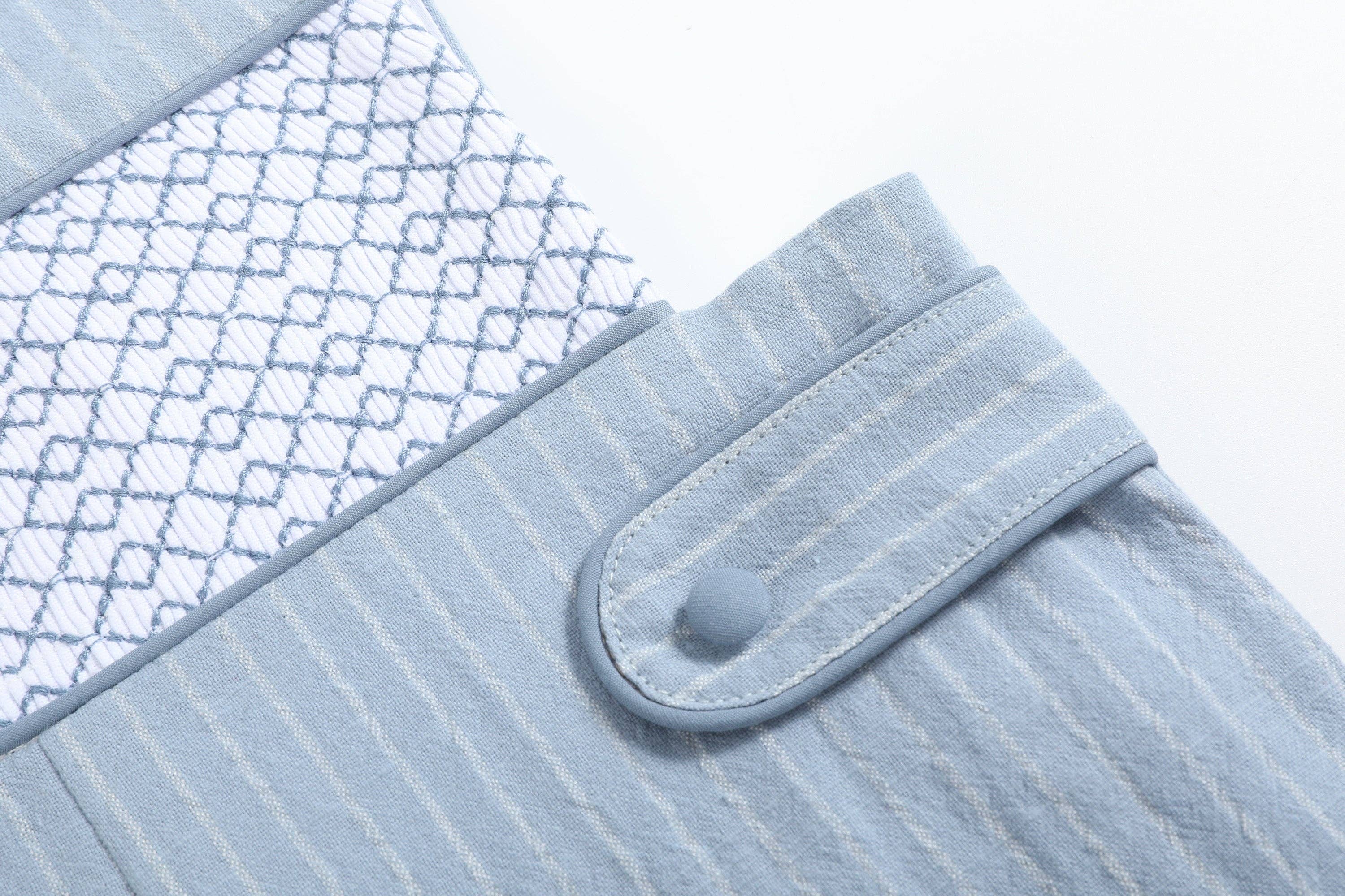 Lil Cactus - Wholesale Overalls - Baby - Light Blue Pinstripe Smocked Jon Jons4