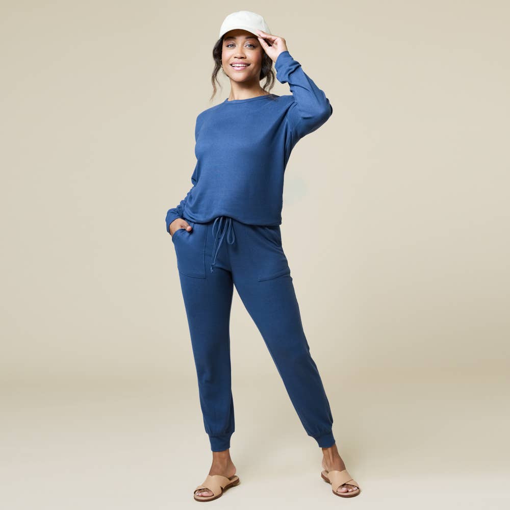 Softies - Wholesale Lounge Set - Women's - Women's Cloud Soft Dream Crew Neck Lounge Set - Oprah's Fave18