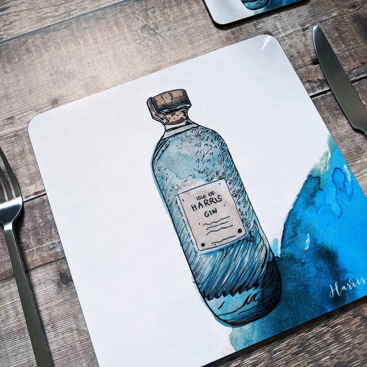 Harris Gin Table Mat for wholesale by Sarah Leask Studio