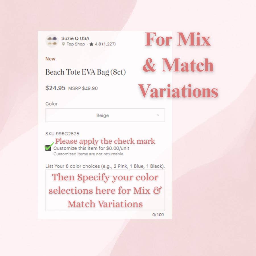 Suzie Q USA - Wholesale Beach Bag - Large Beach Tote Bag With Lines (+4 CT)8